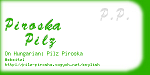 piroska pilz business card